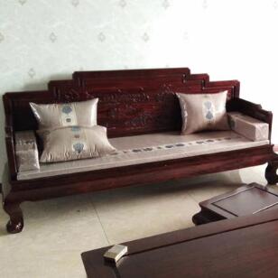 上海夏总红酸枝材质客厅沙发组合